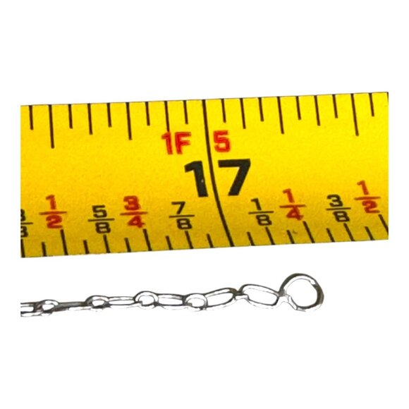 Vintage Estate Twisted Sterling Silver 925 Italy Cross Pendant Necklace 17" - Picture 5 of 9